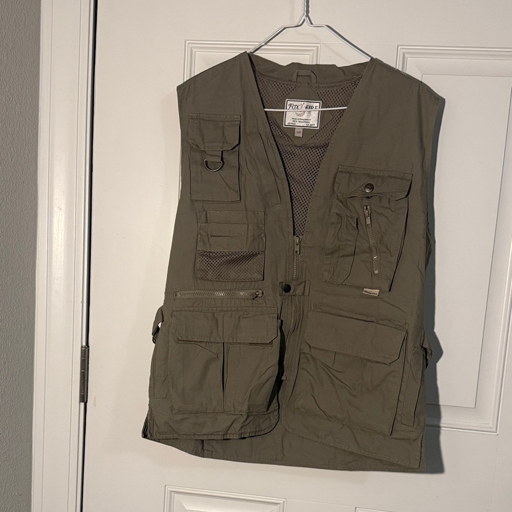 Olive Utility Fishing Vest - Men